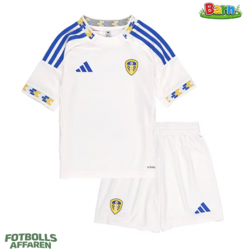 Leeds United Hemmaställ Barn 2025-26 Kortärmad (+ Korta byxor)